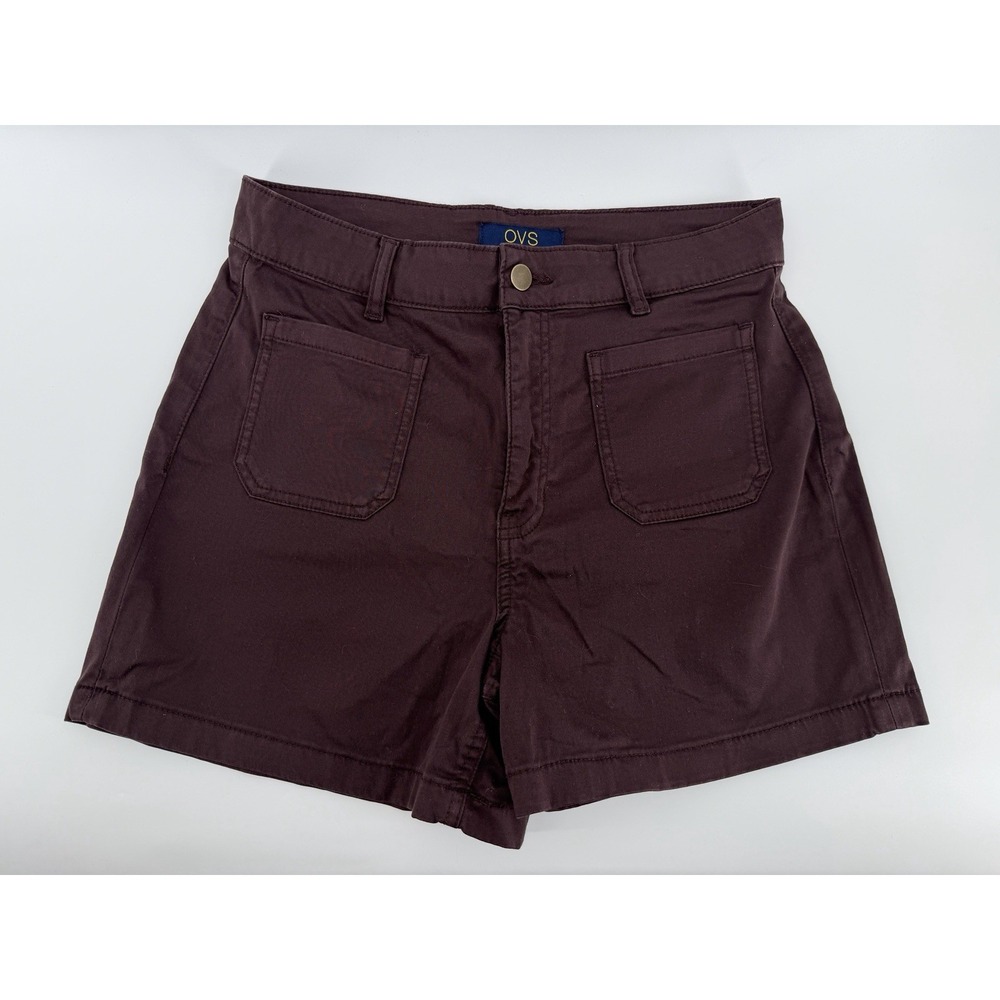 Women's OVS Purple Maroon Shorts Size 6 Medium‎ Eur 38